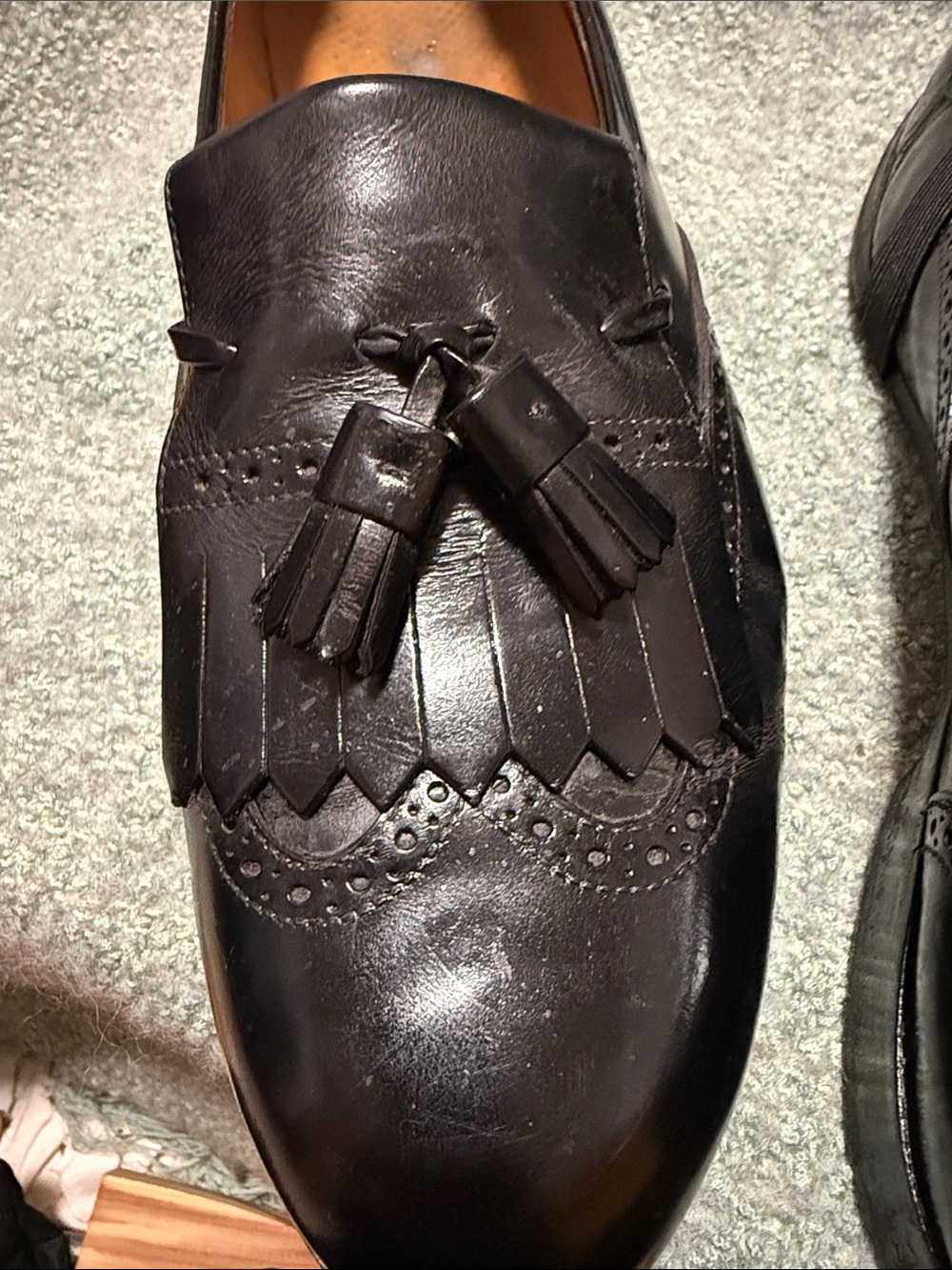 Salvatore Ferragamo Men's Dark Brown Leather Derby Shoes